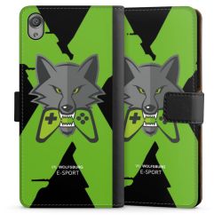 Sideflip mit langer Lasche schwarz