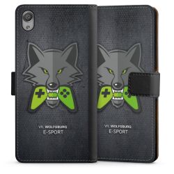 Sideflip mit langer Lasche schwarz