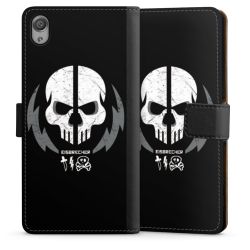 Sideflip mit langer Lasche schwarz