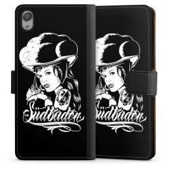 Sideflip mit langer Lasche schwarz