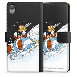 Sideflip mit langer Lasche schwarz