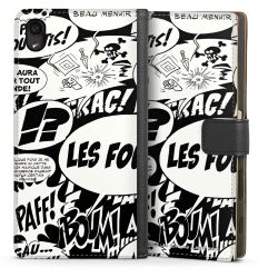 Sideflip mit langer Lasche schwarz