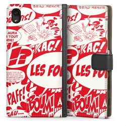 Sideflip mit langer Lasche schwarz