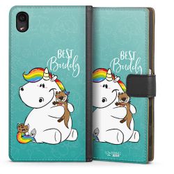 Sideflip mit langer Lasche schwarz