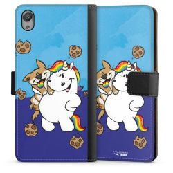 Sideflip mit langer Lasche schwarz