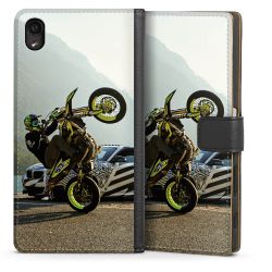 Sideflip mit langer Lasche schwarz