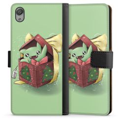 Sideflip mit langer Lasche schwarz