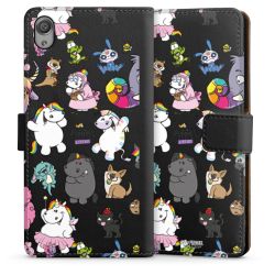 Sideflip mit langer Lasche schwarz