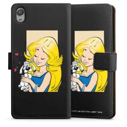 Sideflip mit langer Lasche schwarz