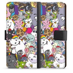 Sideflip mit langer Lasche schwarz