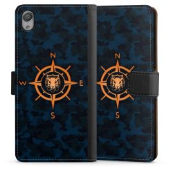 Sideflip mit langer Lasche schwarz