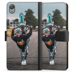 Sideflip mit langer Lasche schwarz