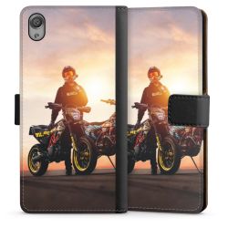 Sideflip mit langer Lasche schwarz