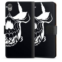 Sideflip mit langer Lasche schwarz