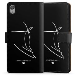 Sideflip mit langer Lasche schwarz