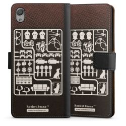 Sideflip mit langer Lasche schwarz