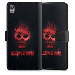 Sideflip mit langer Lasche schwarz