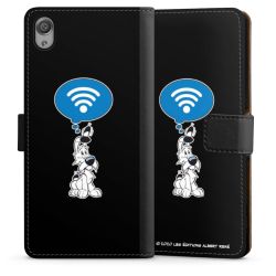 Sideflip mit langer Lasche schwarz