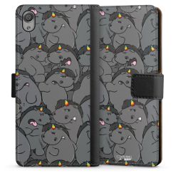 Sideflip mit langer Lasche schwarz