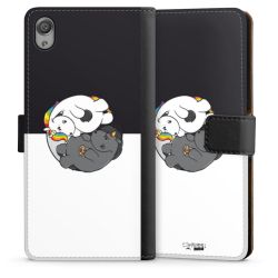 Sideflip mit langer Lasche schwarz