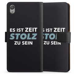 Sideflip mit langer Lasche schwarz