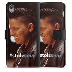 Sideflip mit langer Lasche schwarz