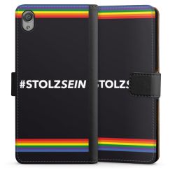 Sideflip mit langer Lasche schwarz