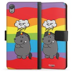 Sideflip mit langer Lasche schwarz