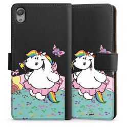 Sideflip mit langer Lasche schwarz