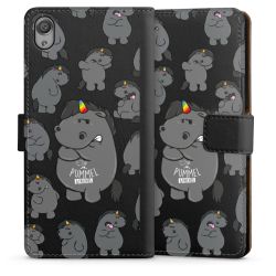 Sideflip mit langer Lasche schwarz