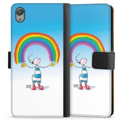 Sideflip mit langer Lasche schwarz