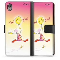 Sideflip mit langer Lasche schwarz