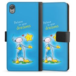 Sideflip mit langer Lasche schwarz