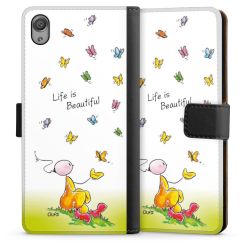 Sideflip mit langer Lasche schwarz