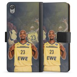 Sideflip mit langer Lasche schwarz