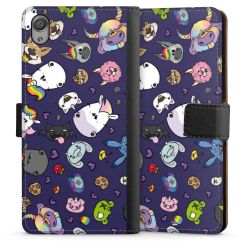 Sideflip mit langer Lasche schwarz