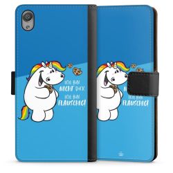 Sideflip mit langer Lasche schwarz