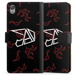 Sideflip mit langer Lasche schwarz