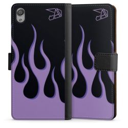 Sideflip mit langer Lasche schwarz