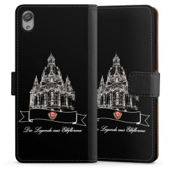 Sideflip mit langer Lasche schwarz