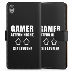 Sideflip mit langer Lasche schwarz