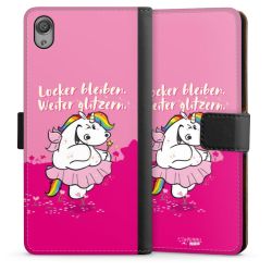 Sideflip mit langer Lasche schwarz