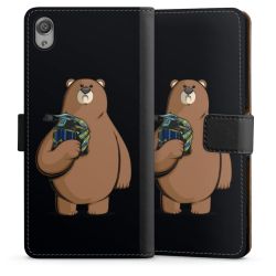 Sideflip mit langer Lasche schwarz