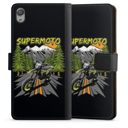 Sideflip mit langer Lasche schwarz