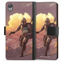 Sideflip mit langer Lasche schwarz