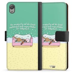 Sideflip mit langer Lasche schwarz