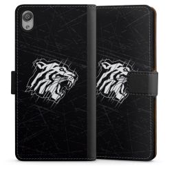 Sideflip mit langer Lasche schwarz