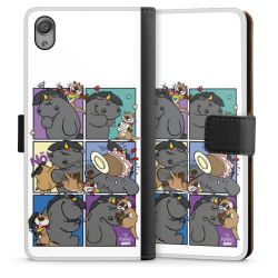 Sideflip mit langer Lasche schwarz