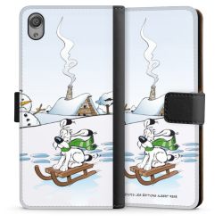 Sideflip mit langer Lasche schwarz