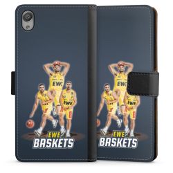 Sideflip mit langer Lasche schwarz